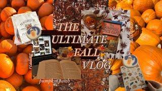 the ultimate FALL vlog| pumpkin patch visits, sticker haul, baking, flea markets, reading & crochet