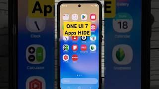 App Hide Samsung One UI 7 #apphide #samsung #oneui7