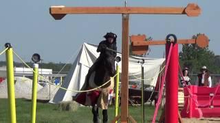 Jousting Sarah Hay MSA-course during Festival of the Horse & Drum 2013