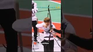 BTS Trying Archery Like Pros vs Taehyung Shooting Like Cupid 