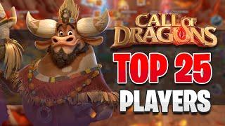 Top 25 Strongest Players In The Game + NEW STATS! [January 2025] | Call of Dragons