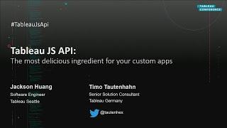 Tableau JavaScript API | The most delicious ingredient for your custom applications