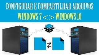 Configuração de rede e compartilhamento de arquivos no Windows 7 e Windows 10