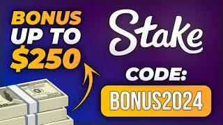 Stake Promo Code : 'BONUS2024' - up to $250 or $21 with Stake Promo Code