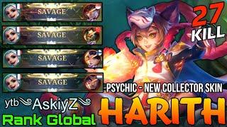 4x SAVAGE! Psychic Harith New COLLECTOR Skin - Top 3 Global Harith by ʸᵗᵇ༄AskiyZ༄ - Mobile Legends