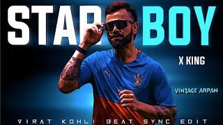  STARBOY X VIRAT KOHLI  BEAT SYNC STATUS • 4K 60 FPS • #cricket #trending #arpandios #edit #ipl 