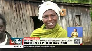 Baringo residents urge the disaster management team to aid them following deep land cracks