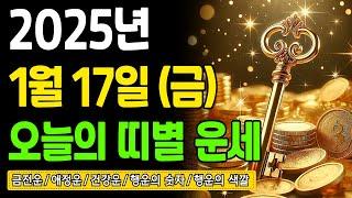 [오늘의 운세] 2025년 1월 17일 (금) 띠별운세