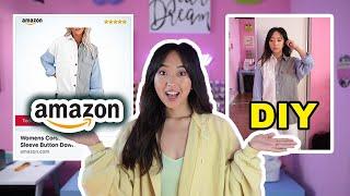 Recreating Clothes That Amazon Ads Keep Recommending Me | Thrifted Transformations