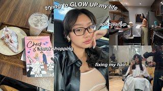 GLOW UP MY LIFE WITH ME ‍️ productive days in my life, cleaning, book shopping & adulting