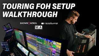 TOURING FOH SETUP WALKTHROUGH - LIGHTING/VIDEO/TIMECODE