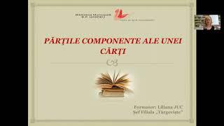 PĂRȚILE COMPONENTE ALE UNEI CĂRȚI