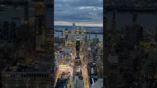 Stunning Sunset view of Manhattan, New York from the Empire State Building!#empirestatebuilding #nyc