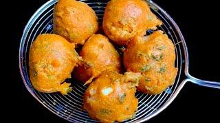 கோதுமை மாவில் மொறு மொறு டீ கடை வெங்காய போண்டா ரெடி | Crispy Wheat flour Onion bonda | snacks