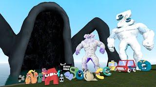 New Giant Sea Eater VS All Alphabet Lore Family In Garry's Mod!