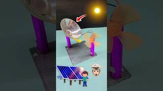 Solar pawer fan 🪭 #new #experiements