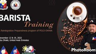 BARISTA TRAINING FILIPINO INSTITUTE ABUDHABI