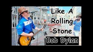 Busker Nails Like a Rolling Stone on the Streets of Glasgow.  #glasgow #busker #bobdylan