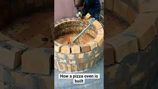 How a pizza oven is built #pizza #pizzaoven #diy