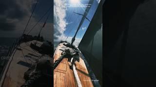 The best part of creating art of sailing is being on board️