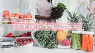 Storing Summer Produce | Cook with Me | Healthy Vegan Lunch Ideas | Black Homemaker