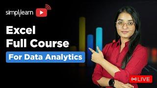 Excel For Data Analysis Full Course | Excel Data Analysis Tutorial | Advanced Excel | Simplilearn