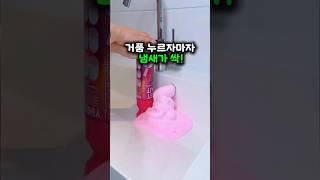 거품 눌렀더니 하수구 냄새가 사라졌어요 #배수구클리너