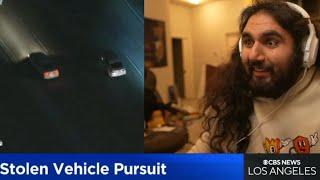 Esfand is the main suspect in a LA car chase