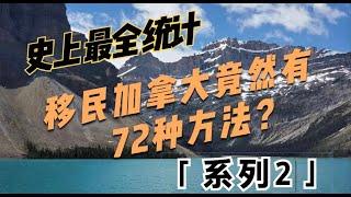 【史上最全整理】移民加拿大竟然有72种方法？(系列之二：经济类-技术和投资移民）