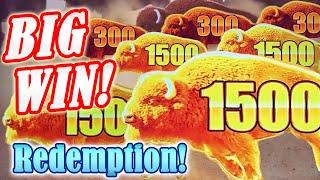 BIG WIN Bonus! Buffalo Dash for Cash! Redemption Session at the Orleans Casino in Las Vegas!