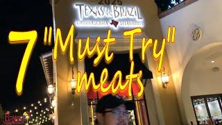 7 "Must Try" meats at Texas De Brazil, all you can eat churrascaria Brazilian steakhouse | Buffet.