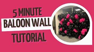 5 Minute Balloon Tutorial: Balloon Wall basics