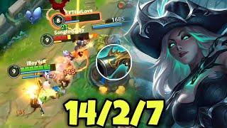 WILD RIFT ADC // THIS FORTUNE CARRY 1V9 WITH OP BUILD AND RUNES IN PATCH 6.1D GAMEPLAY!