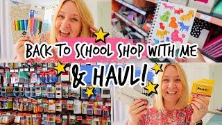 BACK TO SCHOOL STATIONERY SHOP WITH ME & HAUL! Poundland! The Works! Sainsbury's! ️