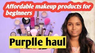 Purplle haul| affordable make-up products for beginners|malluvlogs|best lipstick shade for dark skin