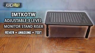 IMtKotW - Adjustable 3 Level Monitor Stand Riser | With Non-Skid Rubber & Metal Design [REVIEW]