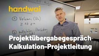 Leistungsverzeichnis-Analyse im Projektübergabegespräch zwischen Kalkulation und Projektleitung(VOB)