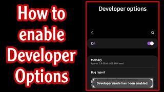 How to Enable Developer Options in Android