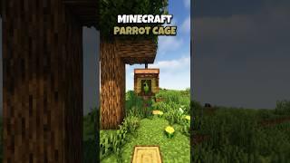 Minecraft Parrot Cage Tutorial!  #minecraft