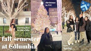 FALL SEMESTER AT COLUMBIA UNIVERSITY // Rockefeller, Christmas in NYC, Learning How to Ride a Bike