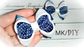 МК канзаши бантики малышки из репсовых лент/ kanzashi bows baby from rep ribbons/ DIY