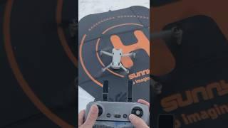 ?RTH Accuracy with Landing Pad in Snow! (DJI Mini 4 Pro)#dji #drone #shorts