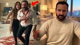 Moment Of The Actor Saif Ali Khan attacked at his Mumbai Home  Saif Ali Khan was stabbed Update