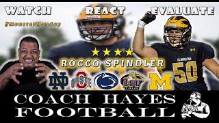 Rocco Spindler Highlights - He has dropped his top 5. Will it be ND, OSU, PSU, LSU or Mich.? (WRE)