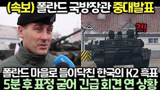 (실제영상) 폴란드 K2 전차 염탐하러 잠입한 독일군장교가 5분 후 심각한 얼굴로 인터뷰 자청한 이유