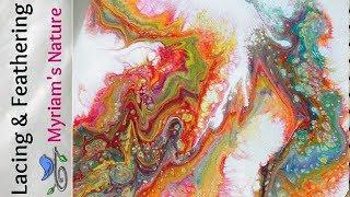 [15]  Easy LACING & feathered edges while taking control of FLUID ACRYLIC PAINTING