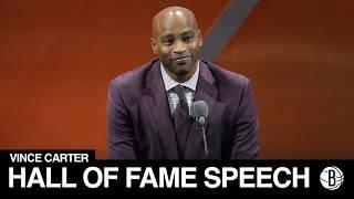 Vince Carter's Full Hall of Fame Enshrinement Speech