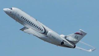 Falcon 6X Full Display - VERTICAL TAKEOFF! Paris Le Bourget Airshow 2023