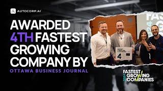 Autocorp.ai Awarded 4th Fasted Growing Company by Ottawa Business Journal 