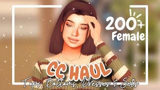 SIMS 4 : HUGE 200+ Clothing CC Haul (Tops, Dresses, Sets & Bottoms) + CC LINKS in Description 